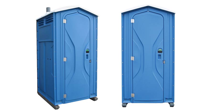 Long-term porta potty units on site in Pittsburgh, Pennsylvania